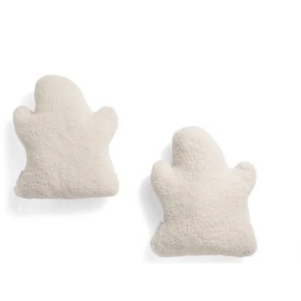 New 2 Halloween‎ Throw Pillows Ghost by Novogratz Smiling Boy And Girl Sherpa